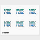 Homo Pride Woord Ronde Sticker (Vel)