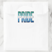 Homo Pride Woord Ronde Sticker (Tas)