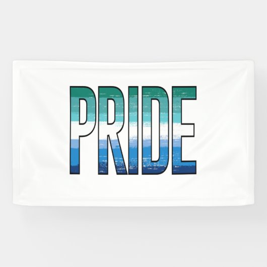 Homo Pride Woord Spandoek (Horizontaal)