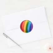 HOMO PROUD -REGENBOOG RONDE STICKER (Envelop)