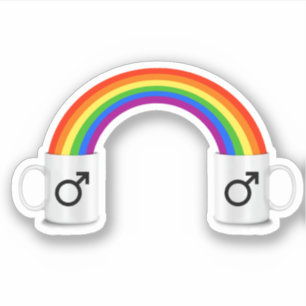 Homo Regen Koffie Afspraak Sticker