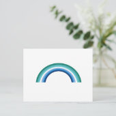 Homo Regenboog Azure Briefkaart (Staand voorkant)