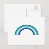 Homo Regenboog Azure Briefkaart (Voorkant / Achterkant)
