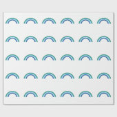 Homo Regenboog Azure Cadeaupapier (Vlak)