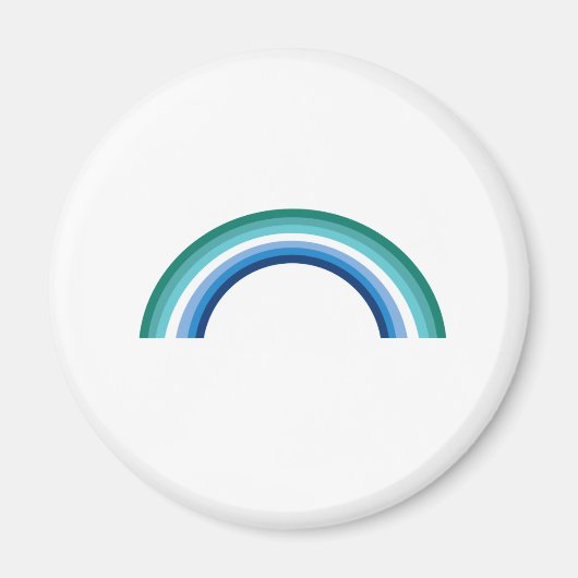 Homo Regenboog Azure Magneet (Voorkant)