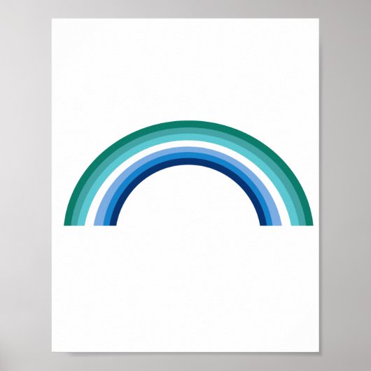 Homo Regenboog Azure Poster (Voorkant)