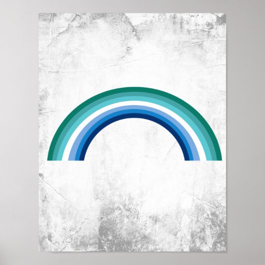 Homo Regenboog Azure Poster (Voorkant)
