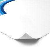 Homo Regenboog Azure Poster (Hoek)