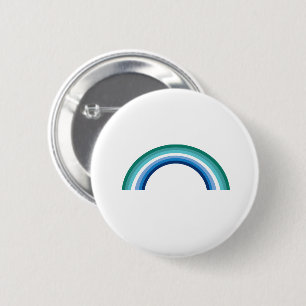 Homo Regenboog Azure Ronde Button 5,7 Cm
