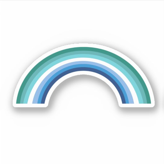 Homo Regenboog Azure Sticker (Voorkant)