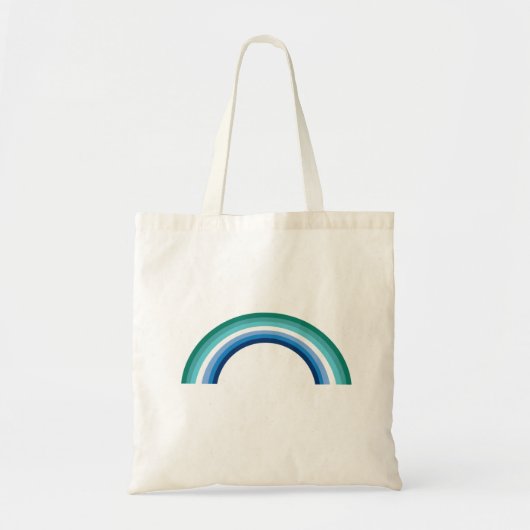 Homo Regenboog Azure Tote Bag (Voorkant)