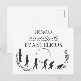 Homo Regressus Evangelicus – Grappige Anti-MAGA Ka Briefkaart