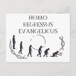 Homo Regressus Evangelicus – Grappige Anti-MAGA Ka Briefkaart