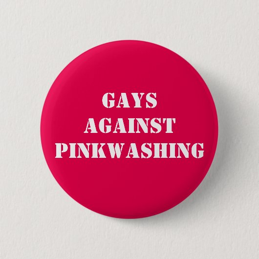 homo ' s tegen pinkwashing ronde button 5,7 cm (Voorkant)