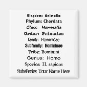 Homo Sapien Magneet (Voorkant)