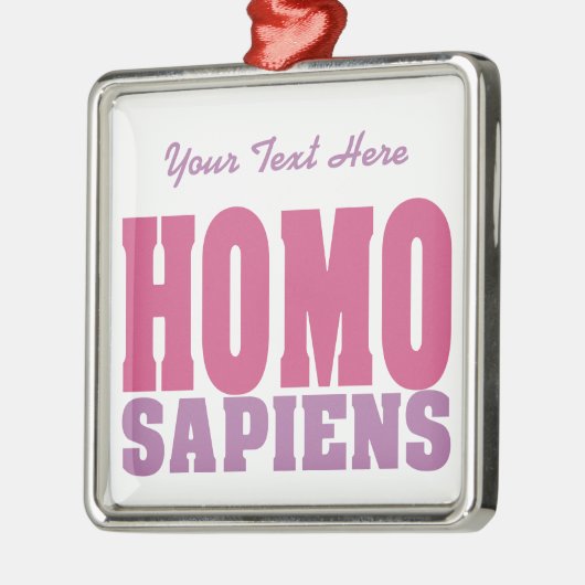 HOMO SAPIENS aangepast ornament (Links)