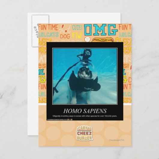 Homo Sapiens Briefkaart (Voorkant / Achterkant)