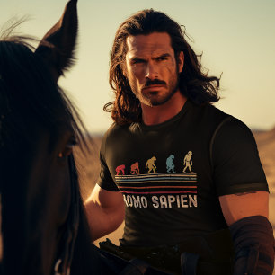 Homo sapiens geschiedenis van de menselijke evolut t-shirt