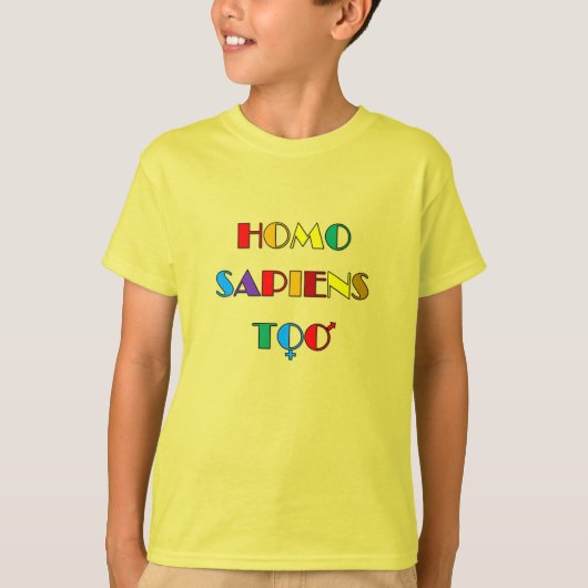 HOMO SAPIENS Kinder T-Shirt (Voorkant)