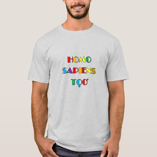 HOMO SAPIENS T-Shirt (Voorkant)