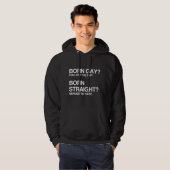 HOMO STRAAL RECHT HAAT HOODIE (Voorkant volledig)