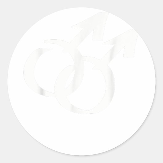 Homo symbolen ronde sticker (Voorkant)
