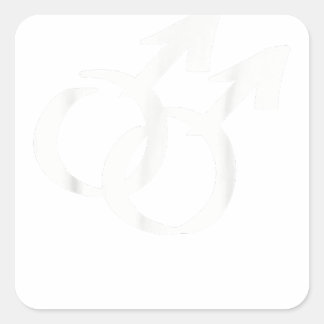 Homo symbolen vierkante sticker
