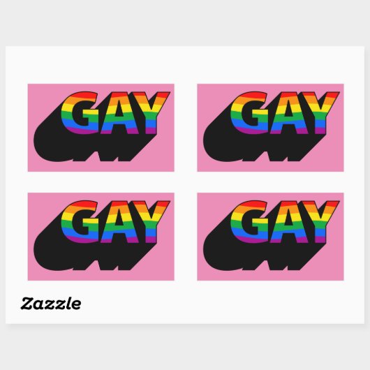 HOMO T-shirt Rechthoekige Sticker (Vel)