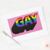 HOMO T-shirt Rechthoekige Sticker (Envelop)