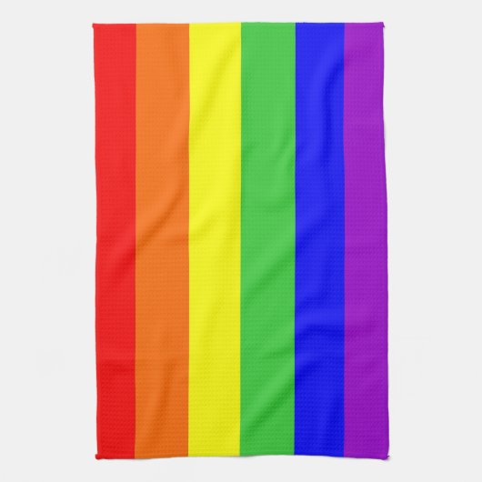 homo trotse regenboogkleuren markeren homoseksueel theedoek (Verticaal)
