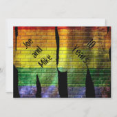 Homo trouwfeest uitnodigingen (Achterkant)