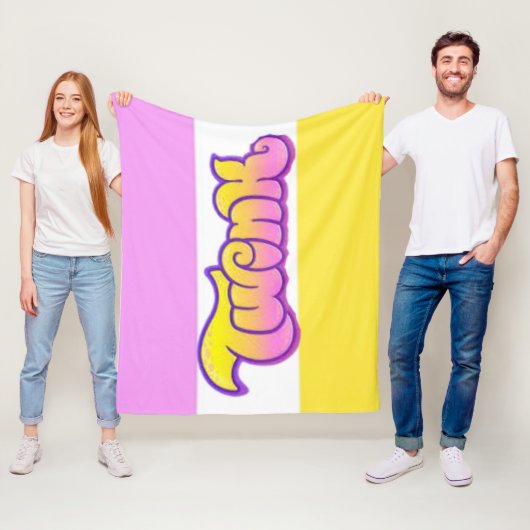 Homo TWINK Pride Cadeaukussen Accentdeken Fleece Deken (In situ)