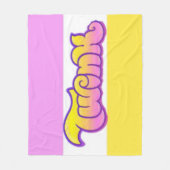 Homo TWINK Pride Cadeaukussen Accentdeken Fleece Deken (Voorkant)