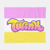 Homo TWINK Pride Cadeaukussen Accentdeken Fleece Deken (Voorkant (Horizontaal))