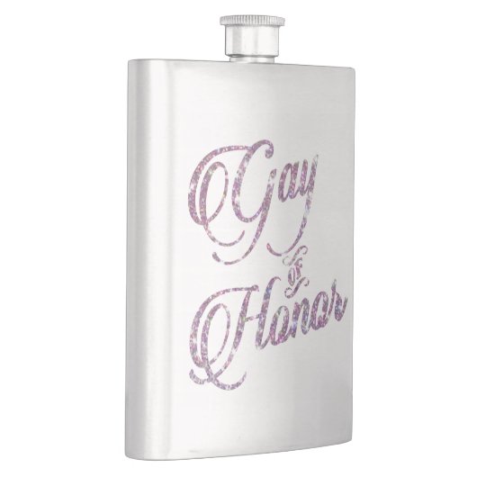 Homo van eer | Ombre Blauw Roze Paarse Keepsake Flacon (Rechts)