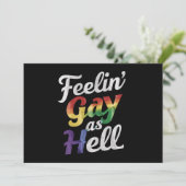 Homo voelen als hel holebi trots kaart (Staand voorkant)