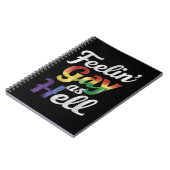 Homo voelen als hel holebi trots notitieboek (Linkerzijde)