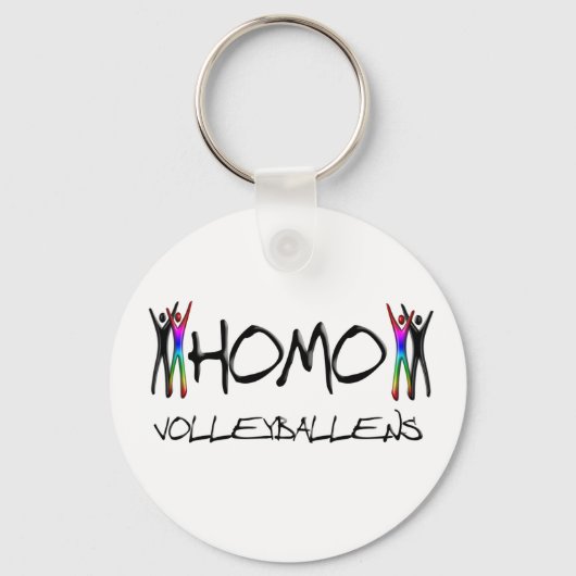 Homo volleyball sleutelhanger (Voorkant)