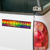 Homo Vredesbumpersticker Bumpersticker (Op Truck)