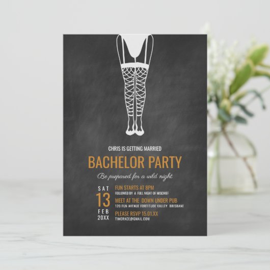 Homo vrijgezellenfeest kaart (Staand voorkant)