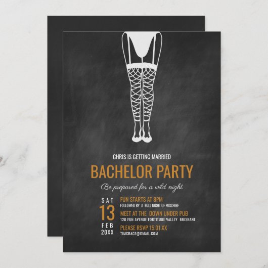 Homo vrijgezellenfeest kaart (Voorkant / Achterkant)