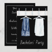 Homo vrijgezellenfeest uitnodiging (Voorkant / Achterkant)