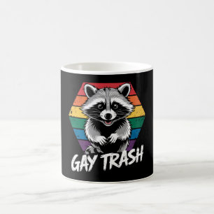 Homo vuil wasraccoon LGBTQ trots vintage Koffiemok