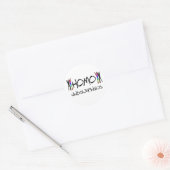 Homo windsurfen ronde sticker (Envelop)