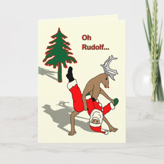 homo x-mas feestdagen kaart (Voorkant)