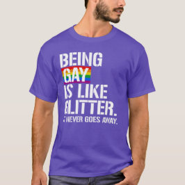 Homo zijn is als Glitter T-shirt