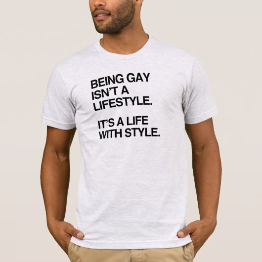 HOMO ZIJN IS GEEN LIFESTYLE T-SHIRT (Voorkant)