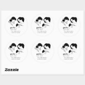 HOMOBABY (Lesbisch) Ronde Sticker (Vel)