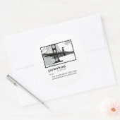 HOMOBUITENWijk Ronde Sticker (Envelop)