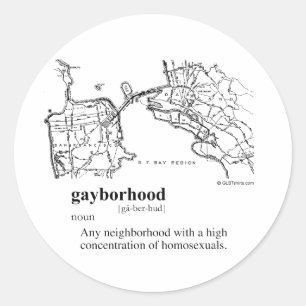 HOMOBUURT RONDE STICKER